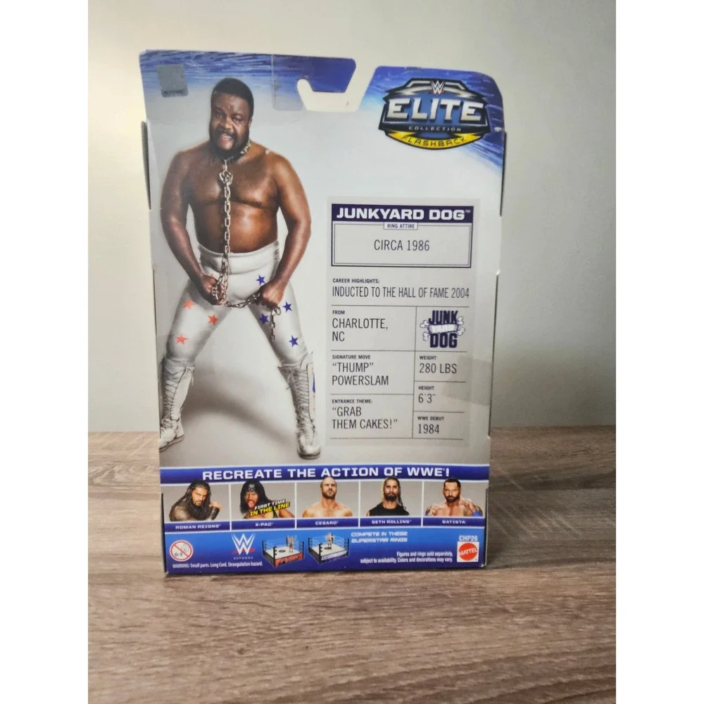 WWE Mattel Elite Series 33 Junkyard Dog - First Time in the Line - Unopened